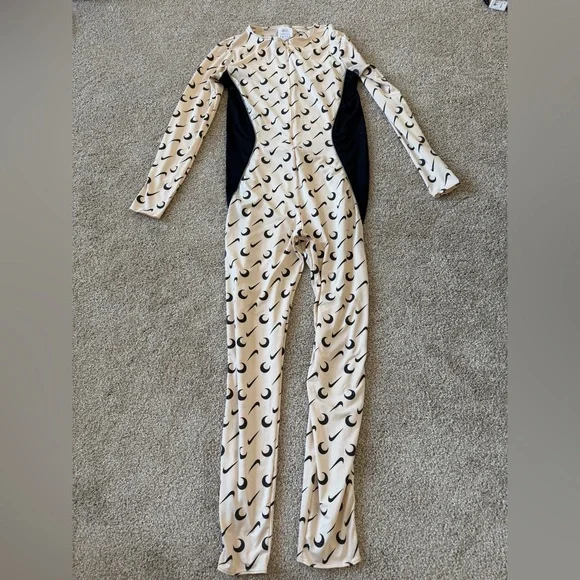 Nike x Marine Serre Moon and Swoosh Print Reflective Jumpsuit Large